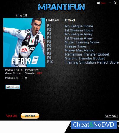 FIFA 19  Trainer +10 v28.01.2019 {MrAntiFun}