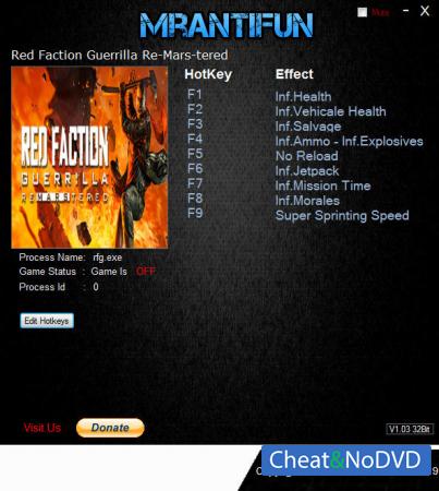 Red Faction Guerrilla Re-Mars-tered  Trainer +10 v4931{MrAntiFun}