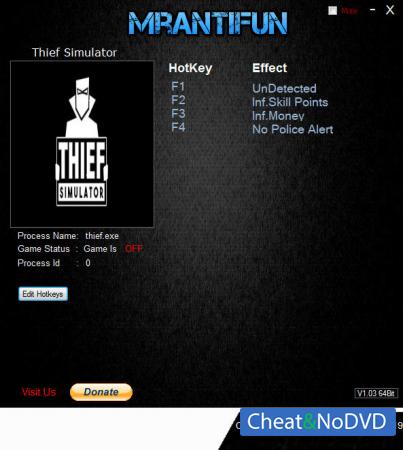 Thief Simulator  Trainer +4 v28.02.2019 {MrAntiFun}