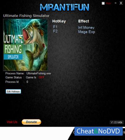 Ultimate Fishing Simulator  Trainer +2 v1.3.1.391 {MrAntiFun}