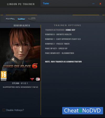 Dead or Alive 6  Trainer +5 v1.0.1 {LinGon}