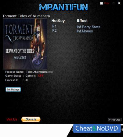 Torment: Tides of Numenera  Trainer +2 v1.1.0 {MrAntiFun}