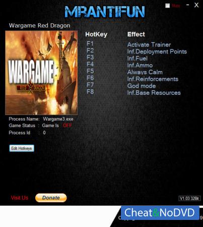 Wargame: Red Dragon  Trainer  +7 v18.11.02.51006 {MrAntiFun}