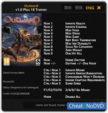 Outward  Trainer +18 v1.0 {FLiNG}