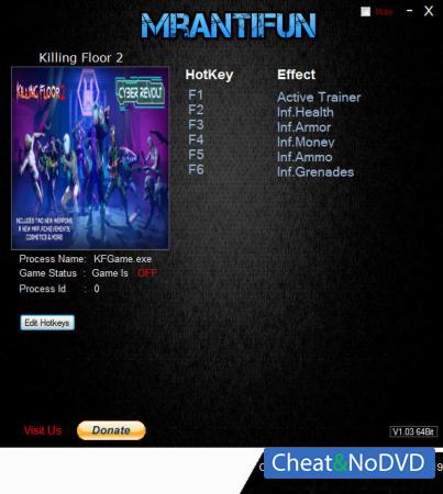 Killing Floor 2  Trainer +5 v1078 {MrAntiFun}