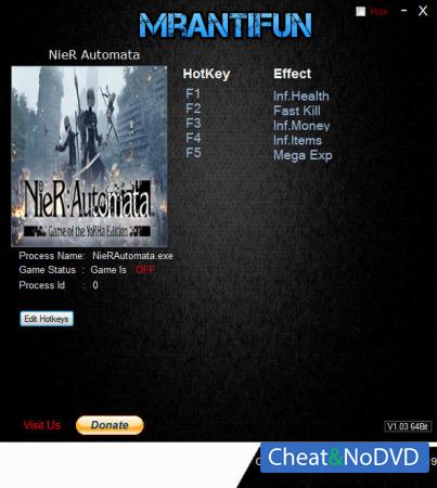 NieR: Automata  Trainer +5 v1.02 {MrAntiFun}