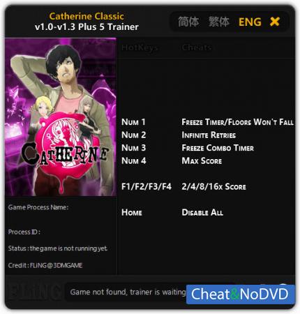 Catherine Classic  Trainer +5 v1.3 {FLiNG}