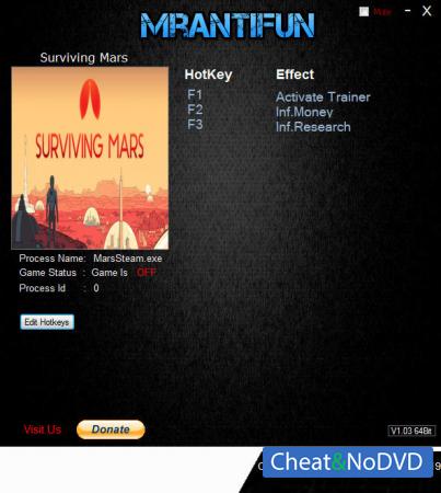 Surviving Mars  Trainer +2 v02.05.2019  {MrAntiFun}