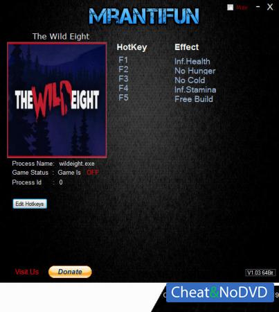 The Wild Eight  Trainer +4 v0.11.9 64bit {MrAntiFun}