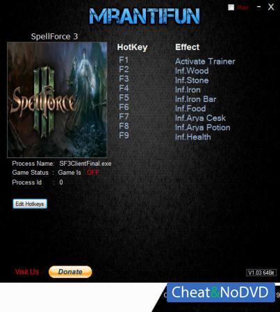 SpellForce 3  Trainer +8 v1.40 {MrAntiFun}