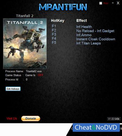 Titanfall 2  Trainer +6 v2.0.11 {MrAntiFun}