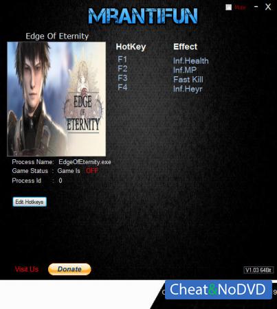 Edge Of Eternity  Trainer +4 v1.363 {MrAntiFun}