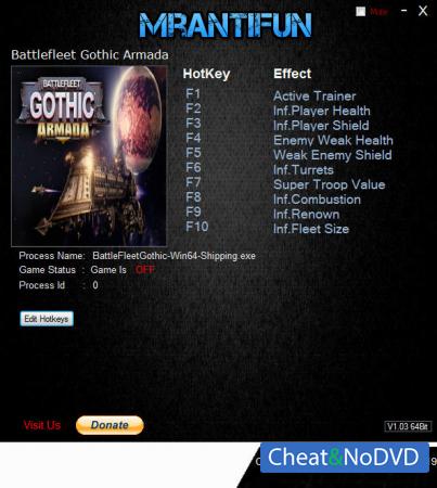 Battlefleet Gothic: Armada  Trainer +9 v1.8.12174 {MrAntiFun}