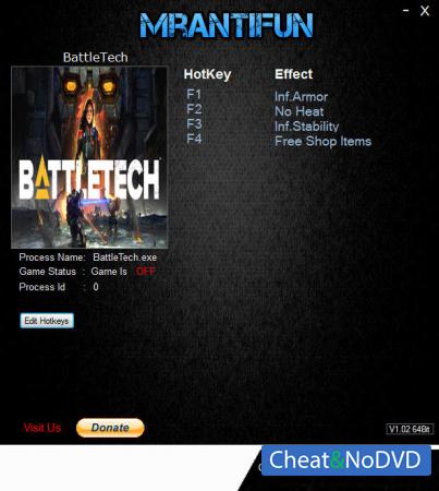 Battletech 2018  Trainer +4 v1.6.0 {MrAntiFun}