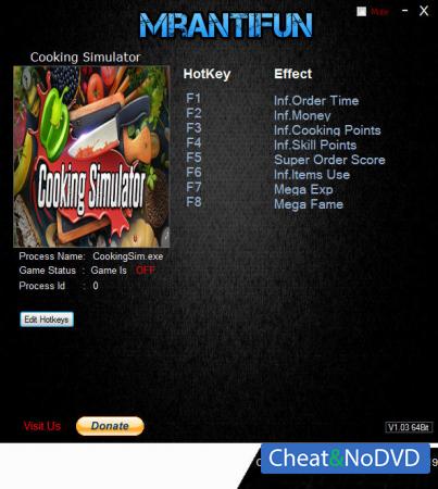 Cooking Simulator  Trainer +8 v1.2.2.12782 {MrAntiFun}