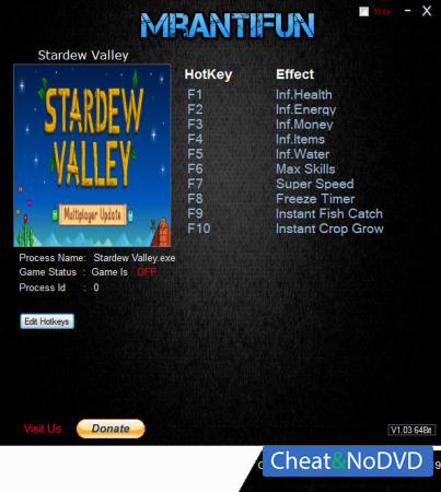 Stardew Valley  Trainer +11 v1.3.36 {MrAntiFun}