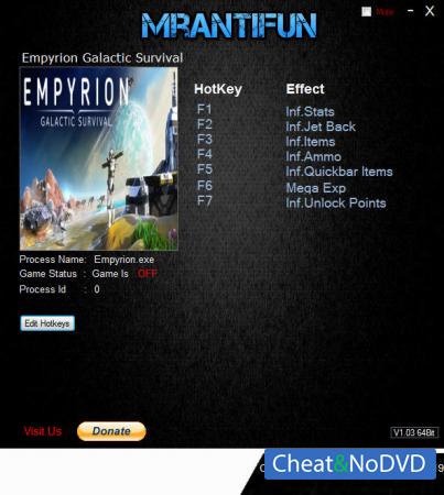 Empyrion: Galactic Survival  Trainer +7 v10.0.1.2507 {MrAntiFun}