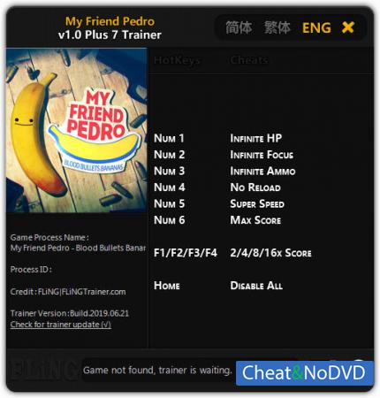 My Friend Pedro  Trainer +7 v1.0 {FLiNG}