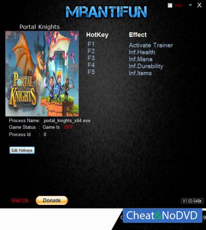 Portal Knights  Trainer +4 v1.6.1 {MrAntiFun}