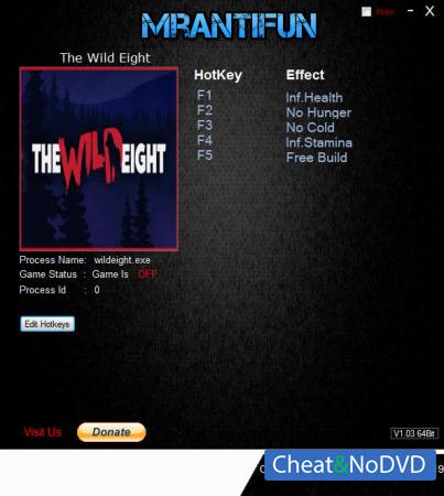 The Wild Eight  Trainer +4 v0.11.18 64bit {MrAntiFun}