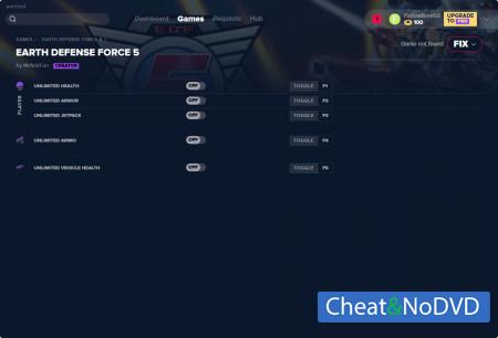 Earth Defense Force 5  Trainer +5 v1.0 {MrAntiFun}