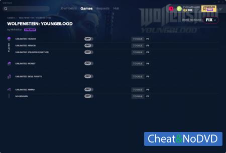 Wolfenstein: Youngblood  Trainer +7 v1.0 {MrAntiFun}