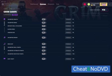 Grim Dawn  Trainer +11 v1.1.1.4 {MrAntiFun}