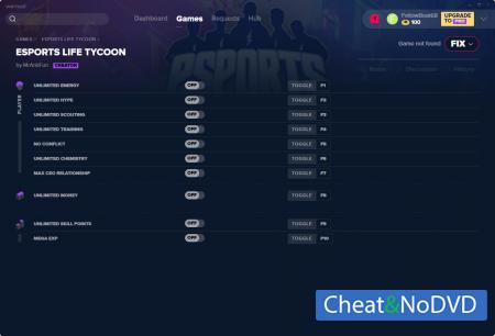 Esports Life Tycoon  Trainer +10 v0.3.5 {MrAntiFun}