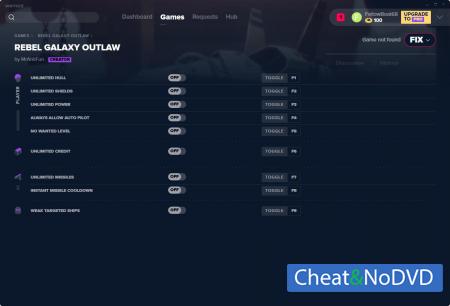 Rebel Galaxy Outlaw  Trainer +9 v08.15.2019 {MrAntiFun}