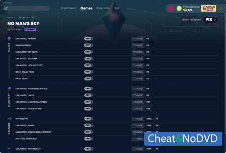 No Man's Sky  Trainer +18 v17.08.2019 {MrAntiFun}