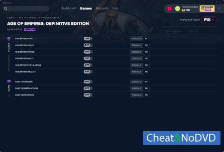 Age of Empires: Definitive Edition  Trainer +9 v1.0.0 {MrAntiFun}
