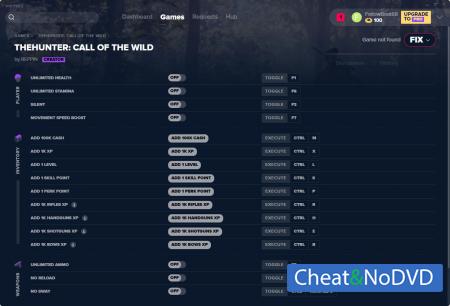 theHunter: Call of the Wild  Trainer +18 v20.08.2019 {MrAntiFun}