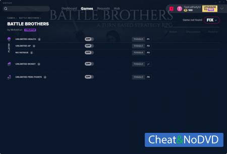 Battle Brothers  Trainer +5 v1.3.0.25 {MrAntiFun}