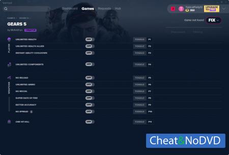 Gears 5  Trainer +11 v1.1.15 {MrAntiFun}