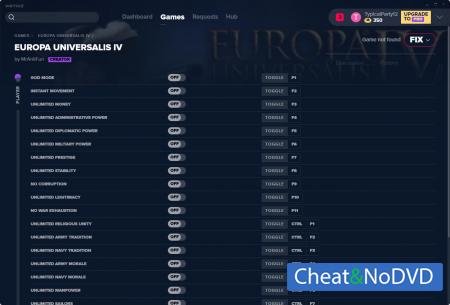 Europa Universalis 4  Trainer +23 v23.07.2019 {MrAntiFun}