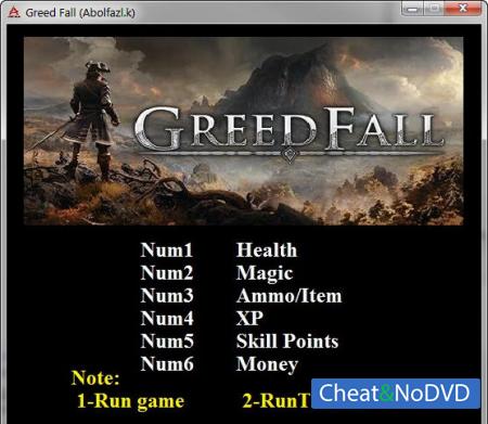 GreedFall  Trainer +6 v1.0 {Abolfazl.k}