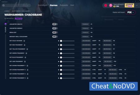 Warhammer: Chaosbane  Trainer +14 v23.09.2019 {MrAntiFun}