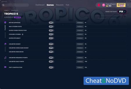 Tropico 6  Trainer +11 v1.10.2019 {MrAntiFun}