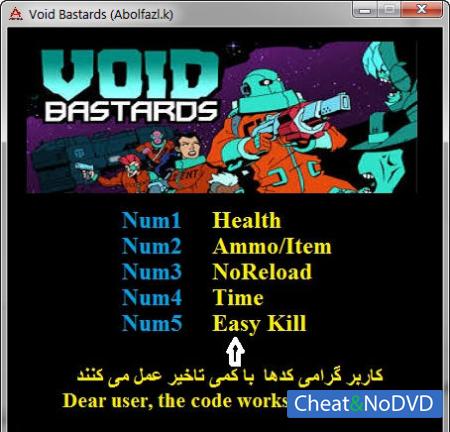 Void Bastards  Trainer +5 v1.0 {Abolfazl.k}