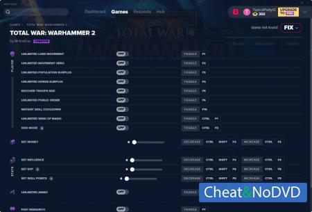 Total War: Warhammer 2  Trainer +17 v14.10.2019 {MrAntiFun}