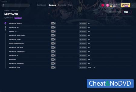 MISTOVER  Trainer +12 v28.10.2019 {MrAntiFun}