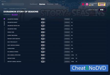 Doraemon Story Of Seasons  Trainer +14 v30.10.2019 {MrAntiFun}