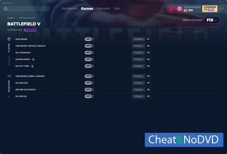 Battlefield 5  Trainer +9 v03.11.2019 {MrAntiFun}