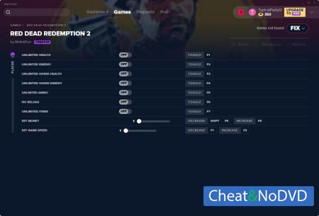 Red Dead Redemption 2  Trainer +9 v06.11.2019 {MrAntiFun}