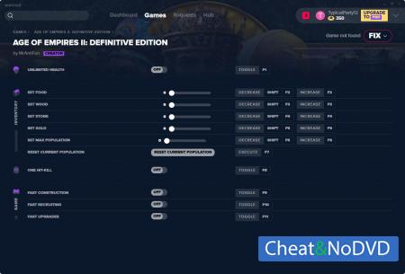Age of Empires II: Definitive Edition  Trainer +11 v16.11.2019 {MrAntiFun}