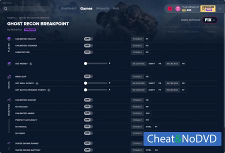 Tom Clancy's Ghost Recon: Breakpoint  Trainer +17 v03.12.2019 {MrAntiFun}