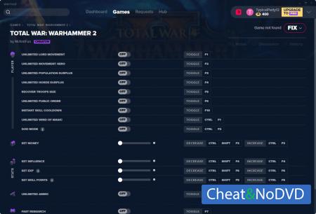 Total War: Warhammer 2  Trainer +17 v13.12.2019 {MrAntiFun}