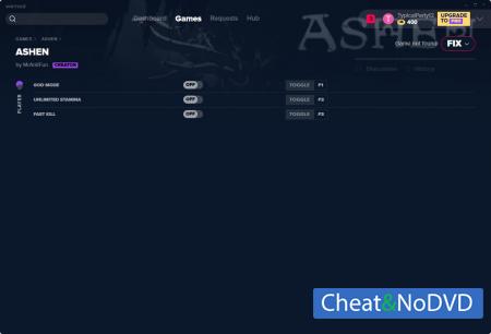 Ashen  Trainer +3 v27.12.2019 {MrAntiFun}