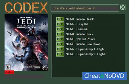 Star Wars Jedi: Fallen Order  Trainer +8 v1.0 {CODEX}