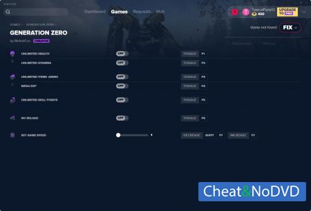 Generation Zero  Trainer +7 v31.01.2020 {MrAntiFun}